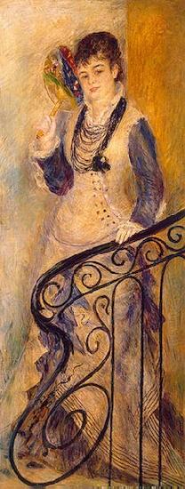 Pierre-Auguste Renoir Femme sur un escalier Spain oil painting art